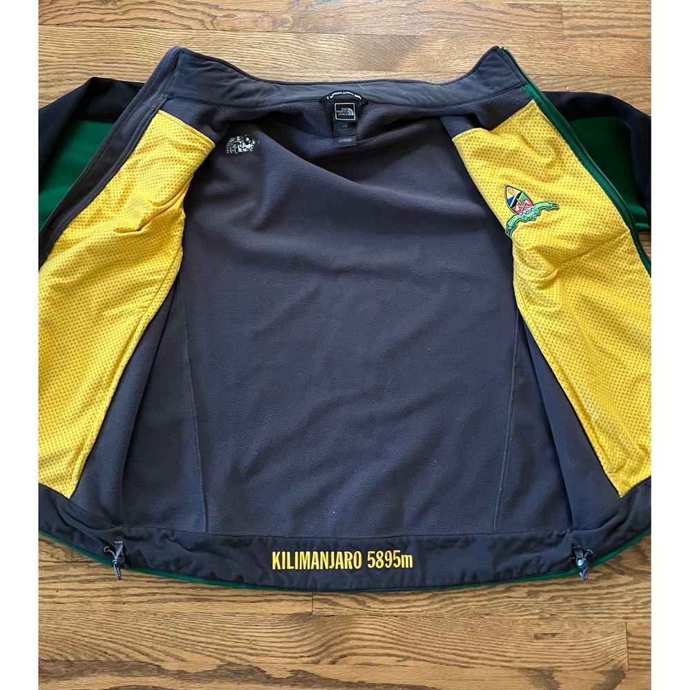 The North Face Apex Kilimanjaro 7 Summits Project Softshell Jacket Green Mens L - Picture 3 of 11